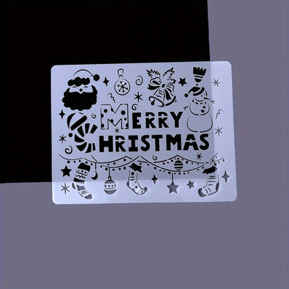A4 5pcs/set  DIY Painting Template Wall Stencil Airbrush Scrapbook Coloring Embossing Album Diary Christmas Drawing Copy Templat