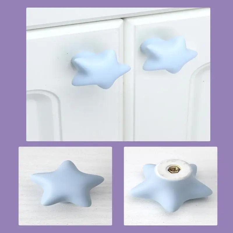 1pc Children's Furniture Handles Nordic Ceramic Children Room Cabinet Handles Macaron Colorful Round Drawer Knobs And Pulls