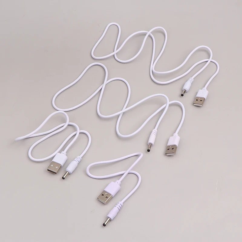 USB to DC 3.5mm Power Cable Jack Connector 5V Charger Universal for HUB Mini Fan Router MP3/MP4