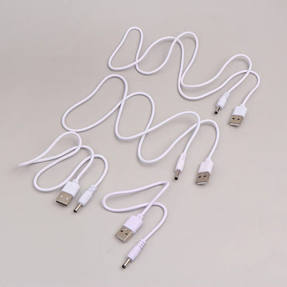 USB to DC 3.5mm Power Cable Jack Connector 5V Charger Universal for HUB Mini Fan Router MP3/MP4