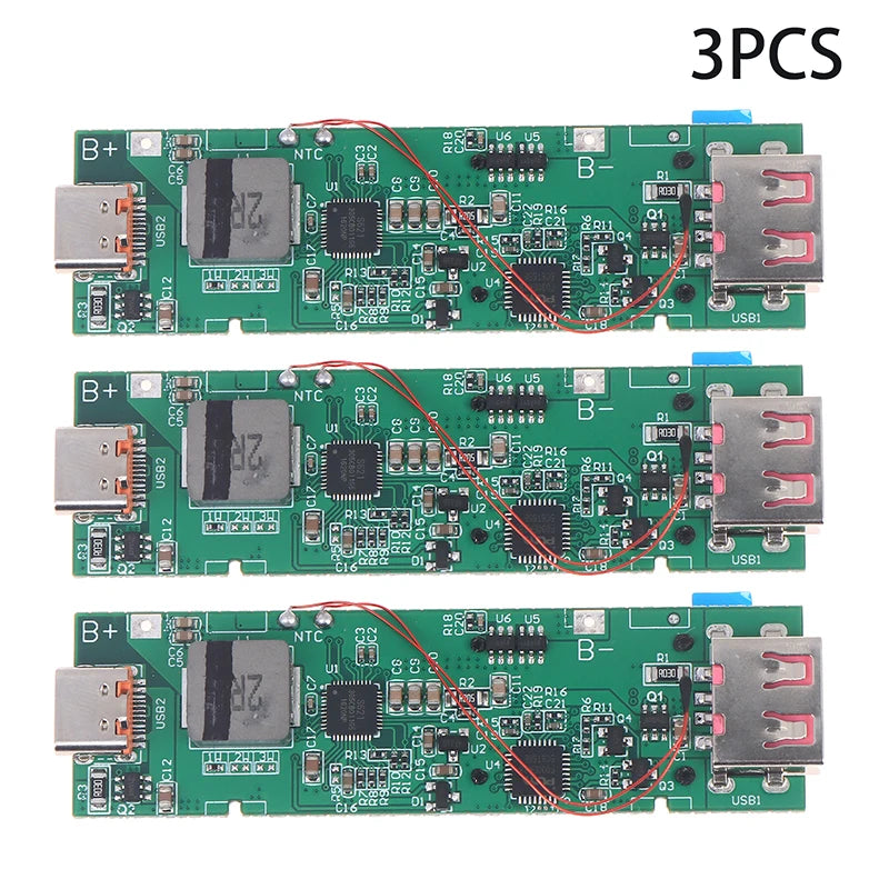 21700 Battery Case Fast Charging Mini Portable Power 22.5W Fast Charging Module TFT Color Screen Digital DIY Power Bank Kit