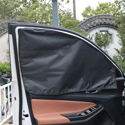 Magnetic Car Side Window Sun Shade Curtains Front/Rear Window Sun Protection Cover UV Blocking Car Privacy Curtain Accessories