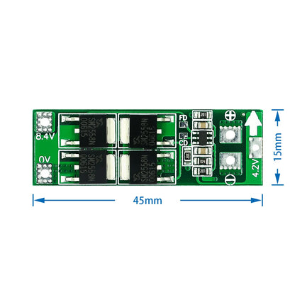 2S 7.4V/8.4V Li-ion Battery Protection Board – 20A Balanced BMS for 18650 Cells