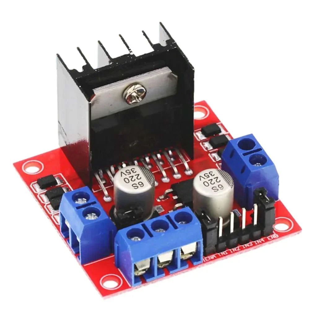 L298N Motor Driver Board Module DC Stepper Motor Controller For Robot Car 5V H Bridge Drive 25W For Power Supply