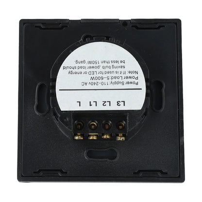 Contemporary 3 Gang Touch Light Switch Engineered to Work Seamlessly With All Your Lighting Fixtures in Any Location