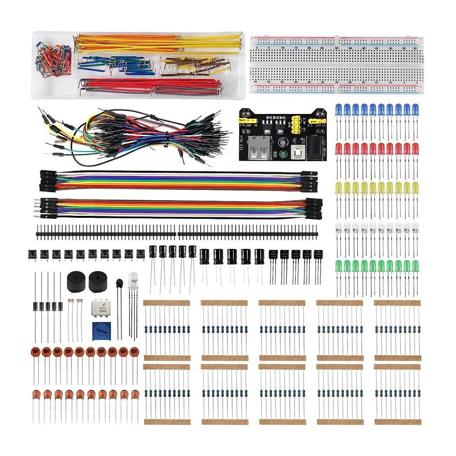 Arduino UNO Compatible Electronics Starter Kit ¨C DIY Components with Breadboard and Storage Box