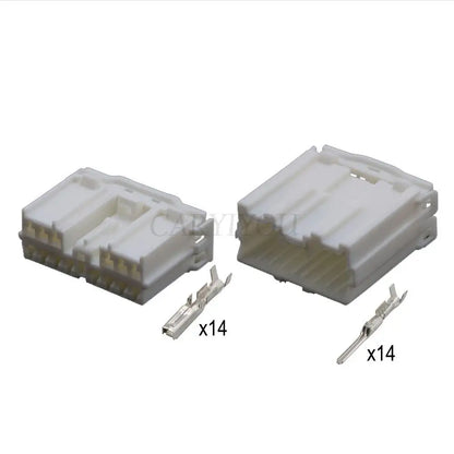 14 Pin Automotive Audio Power Window Connector 7123-8346 7122-8346 DJ7142Y-2 PA66 Male Female