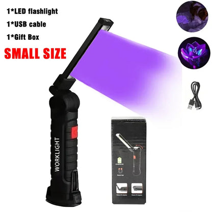 395nm UV Flashlight Rechargeable Blacklight UV Lamp