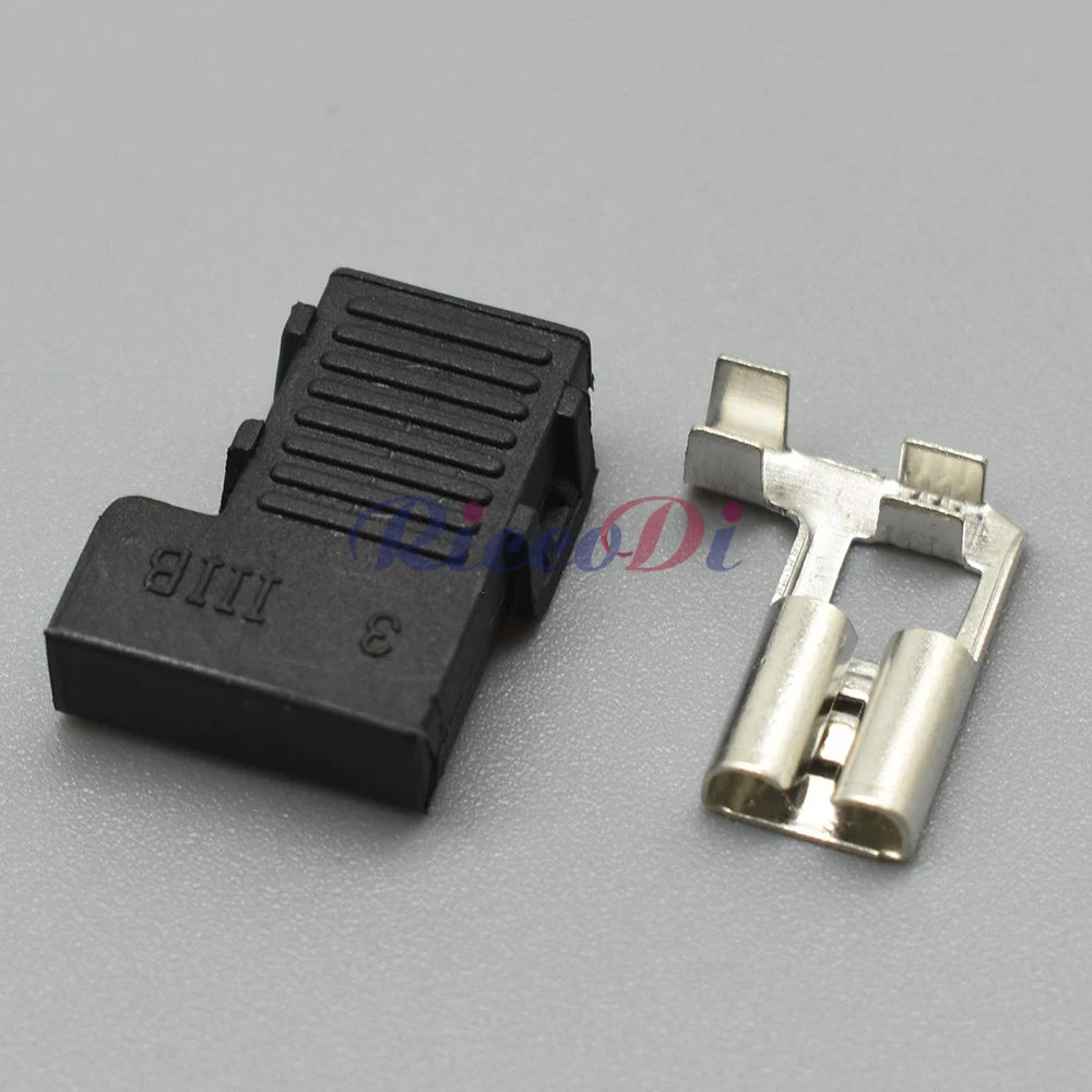 1 Pin 6.3mm Automotive Connector DJ7019B-6.3-21 Cable Terminal Socket Wire Harness Plug