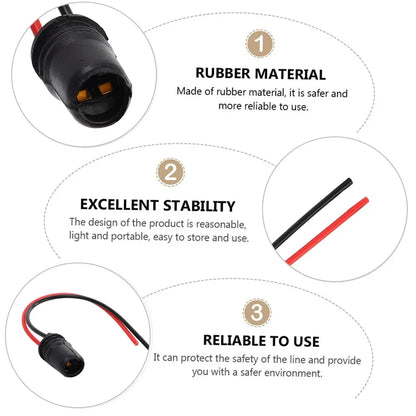 T10 W5W Dashboard Light Bulb Socket Rubber Lamp Holder Connector 16/1PCS