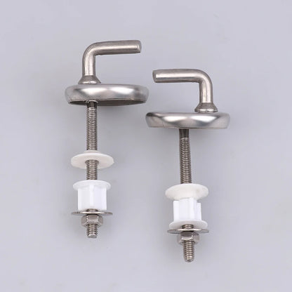 Toilet Seat Hinge Connector Stainless Steel Mounting Parts 2pcs