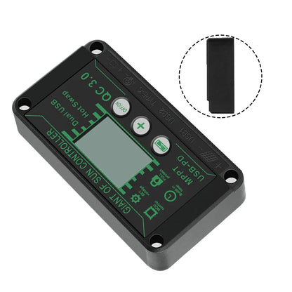 Digital Display Waterproof MPPT Solar Charge Controller Adjustable Current Options 10A 100A Efficient Energy Utilization