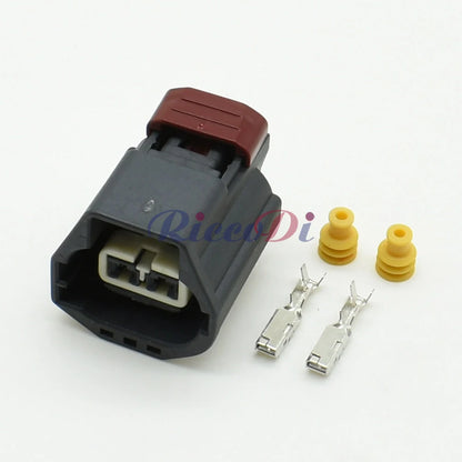 2 Pin Waterproof Automotive Electrical Connector Socket with Pins and Seals 7283-5596-10 / 7282-5596-10