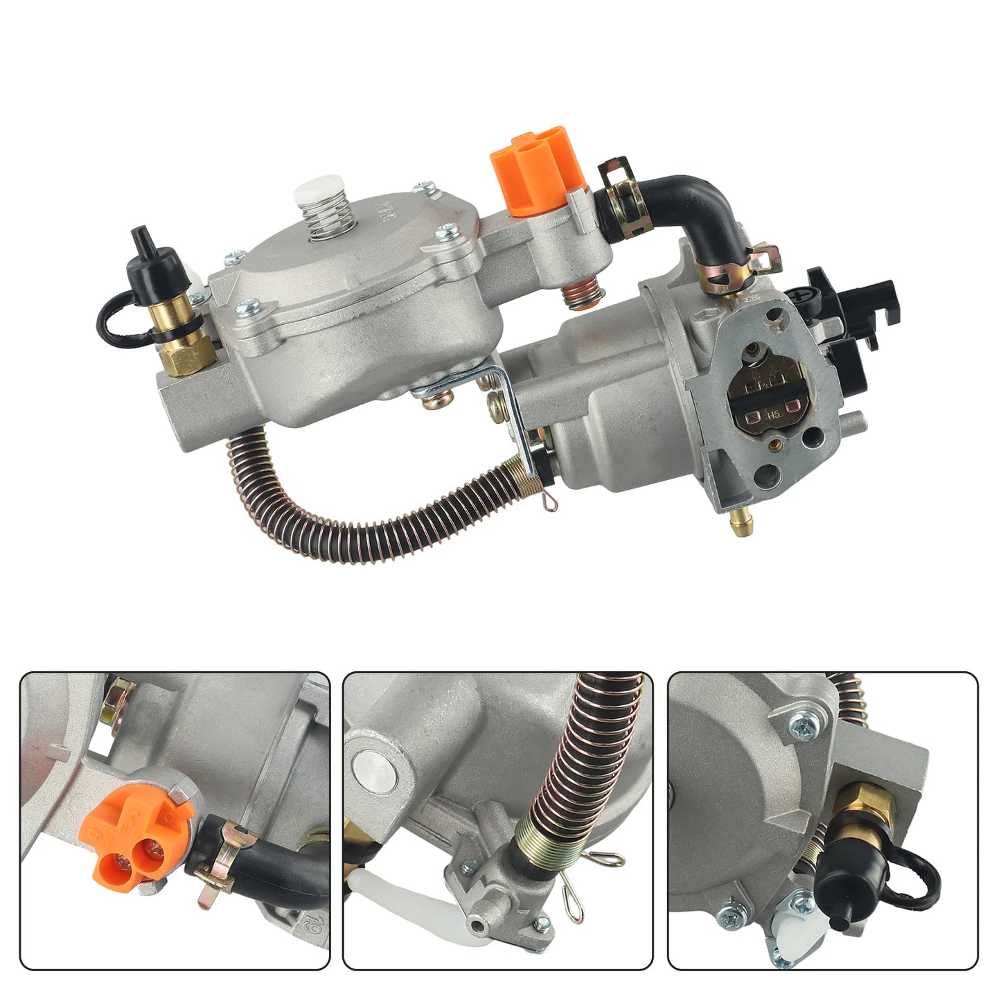 LPG168 170 Gasoline Generator Dual Fuel Carburetor Kit 1KW To 3.5KW 168F 170F 6.5HP 2-3KW LPG/NG Conversion Kits Generator Parts