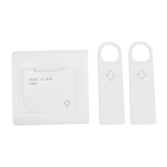 40A Hotel Card Power Switch 86 Type with 2 Card Keys for Efficient Energy Use and Power Control in Hotels and Apartments