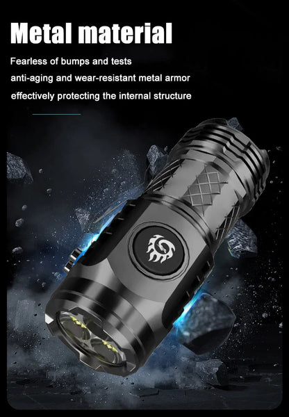 High Quality SST20 LED Flashlight USB Rechargeable Pen Clip Torch