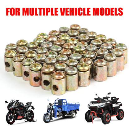 Metal Throttle Cable Clamp Solderless Nipple Motorcycle Gas Line Brake Clutch Wire Fixing Buckle Screw for Accelerator Repair