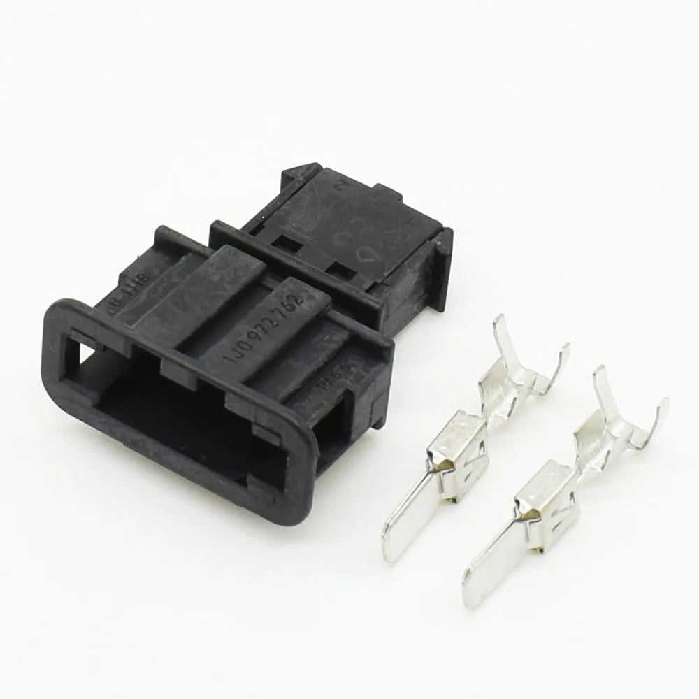 2 Pin 6.3mm Waterproof Air Conditioning Blower Connector DJ70285A-6.3 for VW Audi Automotive