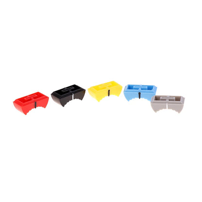 10PCS/set Fader Knob Cap Touch Sensitive Slider Ribbed Mixer Desk Switch Knob Cap