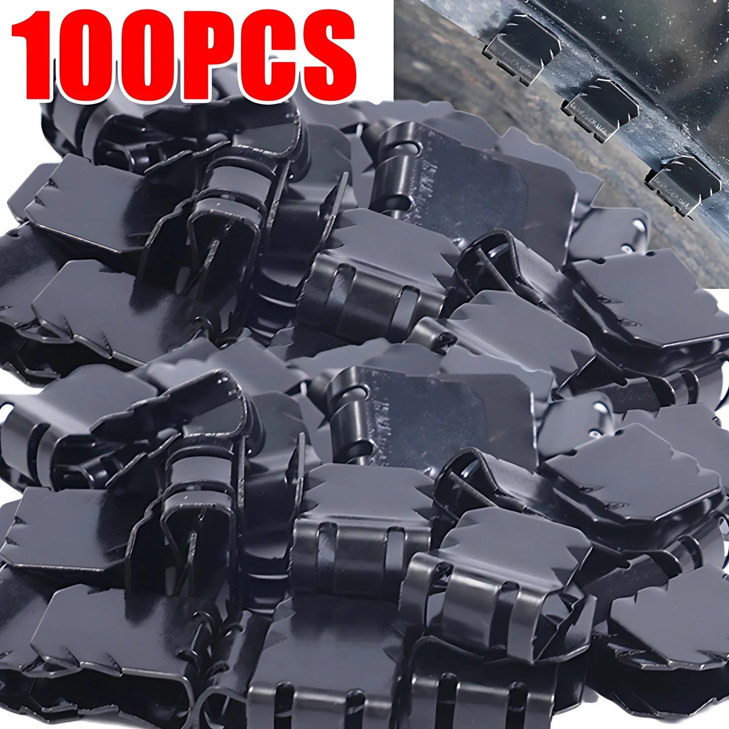 Car Fender U-shaped Fixing Clips Auto Engine Guard Buckle Clamp Motorcycle Truck Mudguard Metal Fixed Buckle Fastener Iron Parts