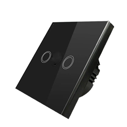 2-Gang Touch Switch Touch Dimmer Switch Office Lighting Home Decor 30 -90 Brightness Dimming No Neutral Wire Required