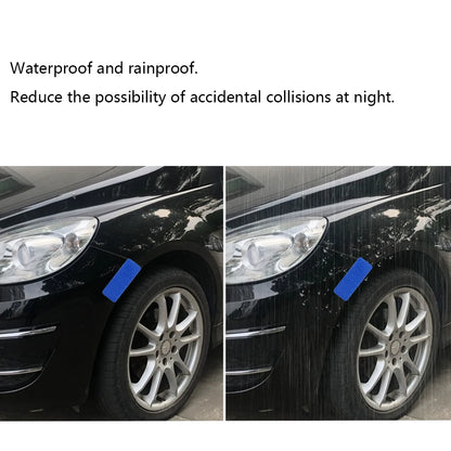 Car Bumper Reflective Safety Strip Stickers – Warning Reflector Tape for Auto Exterior & Interior (10pcs)