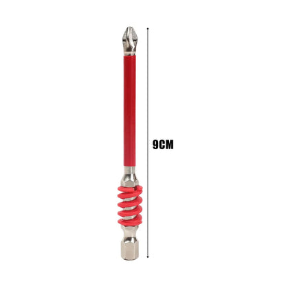 60/70/90mm High Hardness Spring Screwdriver Bits Magnetic PH2 Driver Screw Anti-slip Hex Shank Drill Head Electric Repair Tools