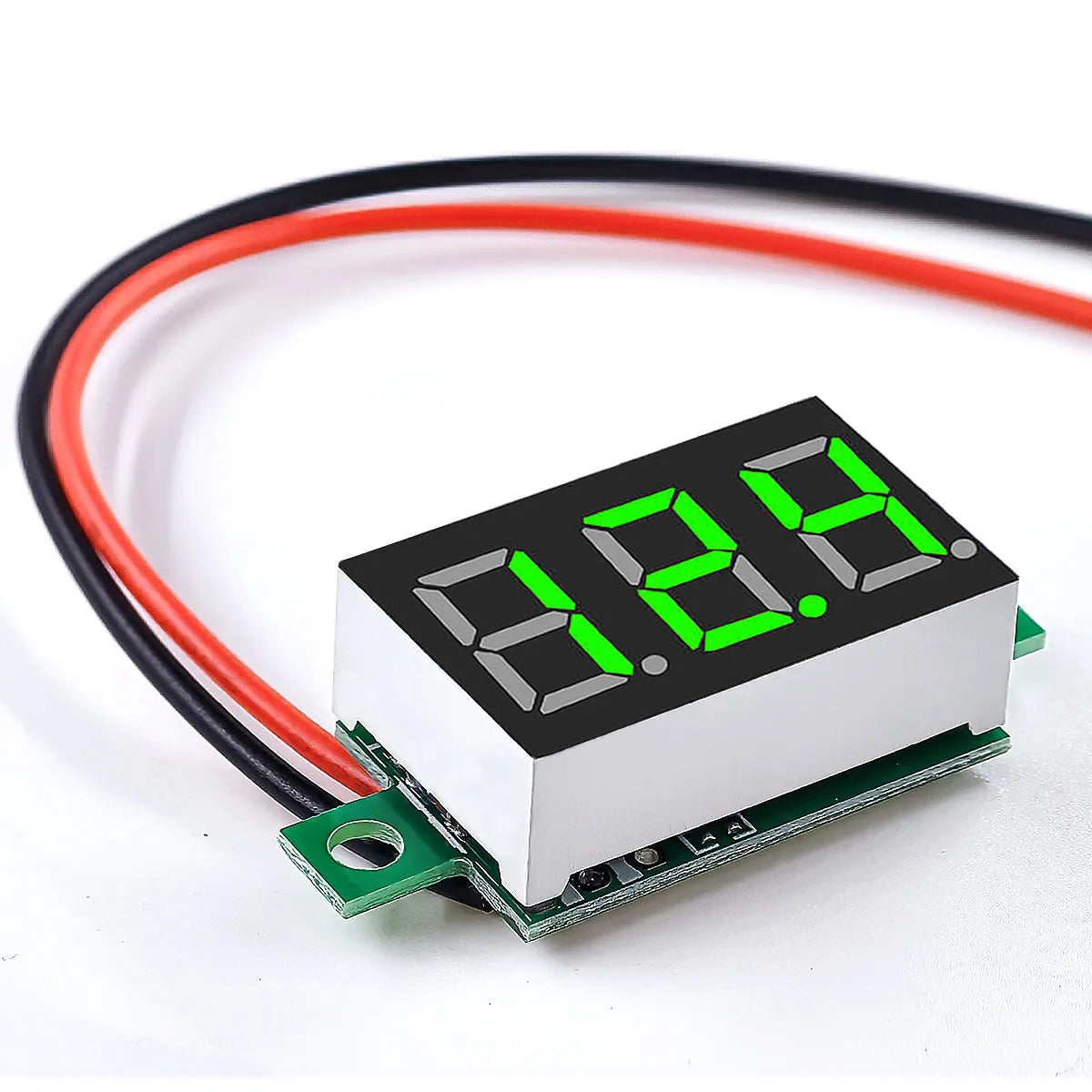 DC 4.5V-30V Mini Digital Two-Wire Voltmeter 0.36 Inch LED Display Voltage Tester Module Red Blue Green