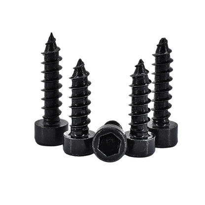 32pcs Cap Head Self Tapping Screw 35mm Hex Hexagon Cap Head Self Tapping Screw 8.8 Gradese Carbon Steel For Home Furniture