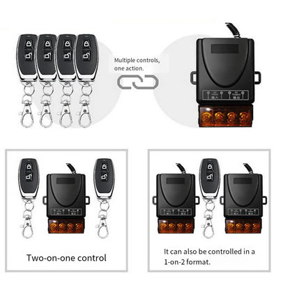 For Doors For Lamps General Remote Control AC 220V Switch Remote Control Applications Effortless Setup Enhanced Security System