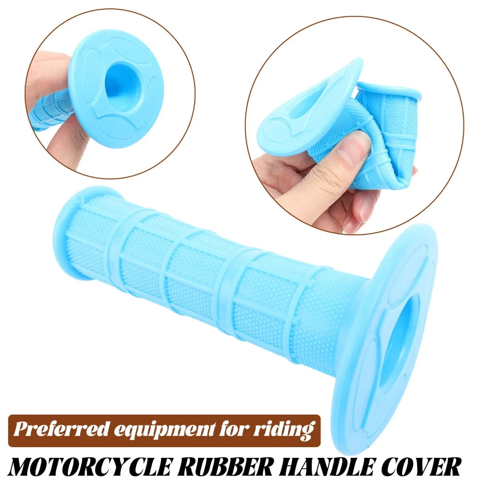 Universal Soft Silicone Motorcycle Handlebar Grips Anti Slip Gel Handle Bar Cover Dirt Bike Motocros Scooter Shock Absorb Sleeve