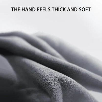 1/2PCS High-end Microfiber Car Wash Towel Soft Drying Cloth Car Body Towels Double Layer Plush Thicken Water Absorption Car Rag