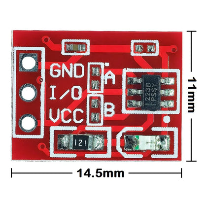 TTP223 Capacitive Touch Key Module Self-Locking/Non-Locking Single Channel for Arduino