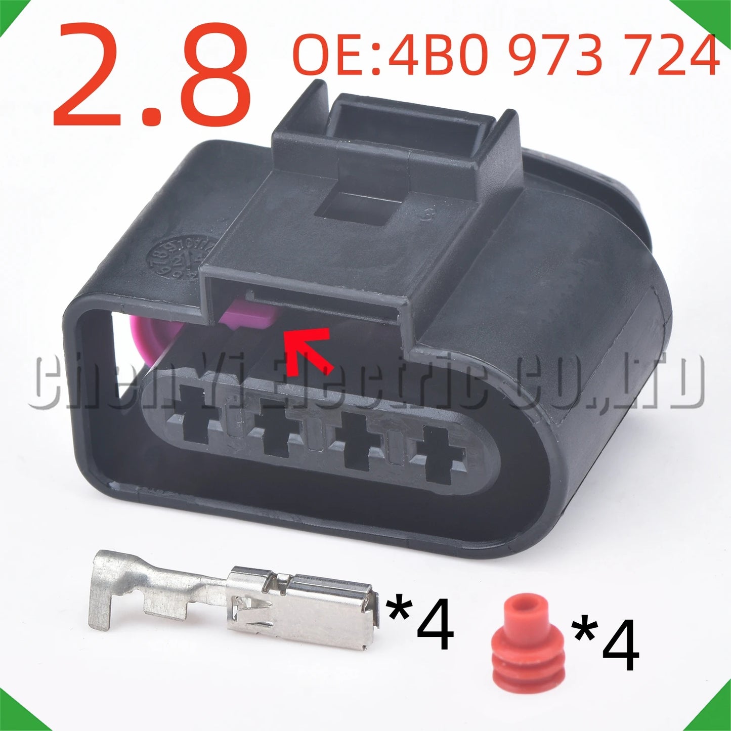 4 Pin Ignition Coil Connector 1J0973824 4B0973724 8K0973724 for VW Audi