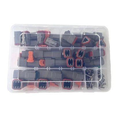 Deutsch DT Series Connector Combo Kit | DT04 / DT06 | 2–12 Pin Sealed Waterproof | 16–20AWG Terminals | Carrying Case