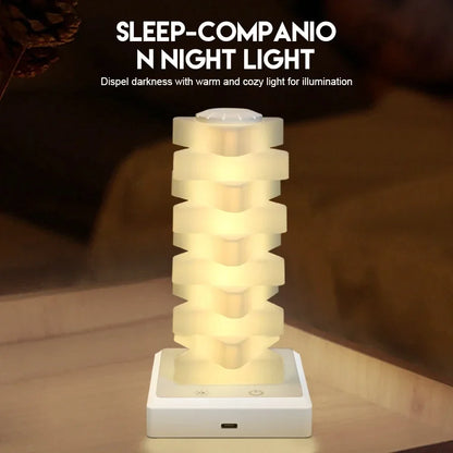 RGB 16 Color Charging Night Light Dazzling Bedroom Bedside Atmosphere Light Decor LED Light DIY Assembly Creative Gift Desk Lamp