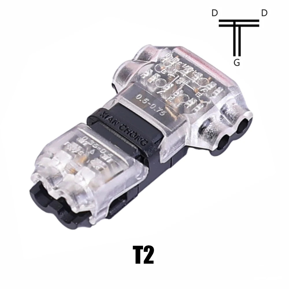 T Tap Wire Connector Low Voltage 2 Pin Splicing Connector
