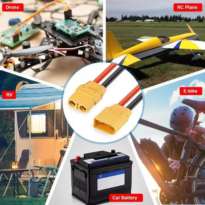 XT90 Male Female Connectors Plug Welding Terminal Plugs for RC Lipo Battery Motor Charge Lead Plugs Banana Male Female Adapter