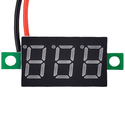 DC 4.5V-30V Mini Digital Two-Wire Voltmeter 0.36 Inch LED Display Voltage Tester Module Red Blue Green