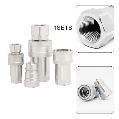 Quick Release Fitting ISO7241-A NPT ISO A Hydraulic Coupling Connector 1/4" 3/8" 1/2" 3/4" NPT1  Quick Change Interface
