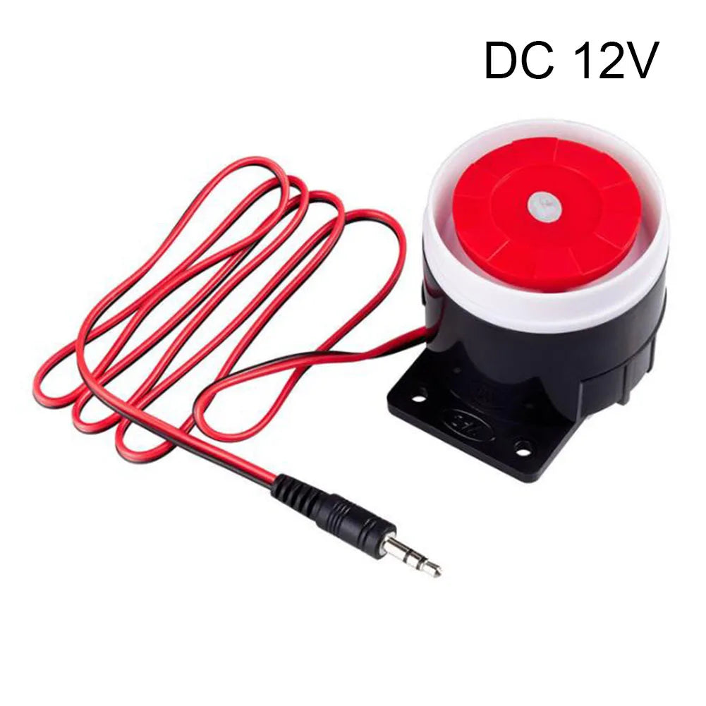 Home Security Loud Siren 120dB with DC 12V and 24V Power Support Indoor Alarm for Offices Warehouses and Shopping Centers