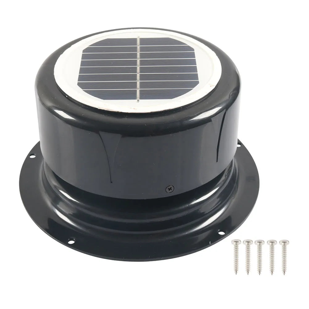 For RVs For Camping Energy Efficient Ventilation Fan Traveling 17.8*17.8*9.2CM Solar Silent Motor Solar Powered