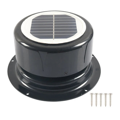For RVs For Camping Energy Efficient Ventilation Fan Traveling 17.8*17.8*9.2CM Solar Silent Motor Solar Powered