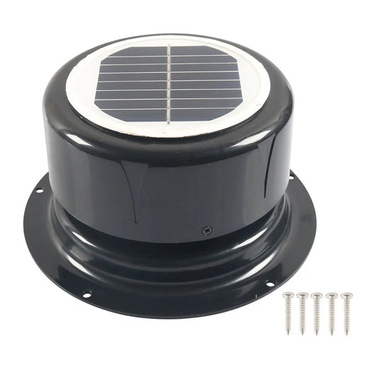 For RVs For Camping Energy Efficient Ventilation Fan Traveling 17.8*17.8*9.2CM Solar Silent Motor Solar Powered