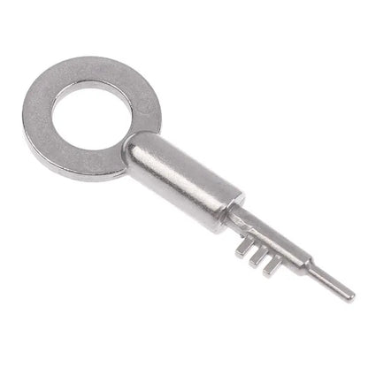 New Stainless Steel 3-Tooth Lock Key Blank Universal - Bathroom Door Keys Home Security Replacement Keys