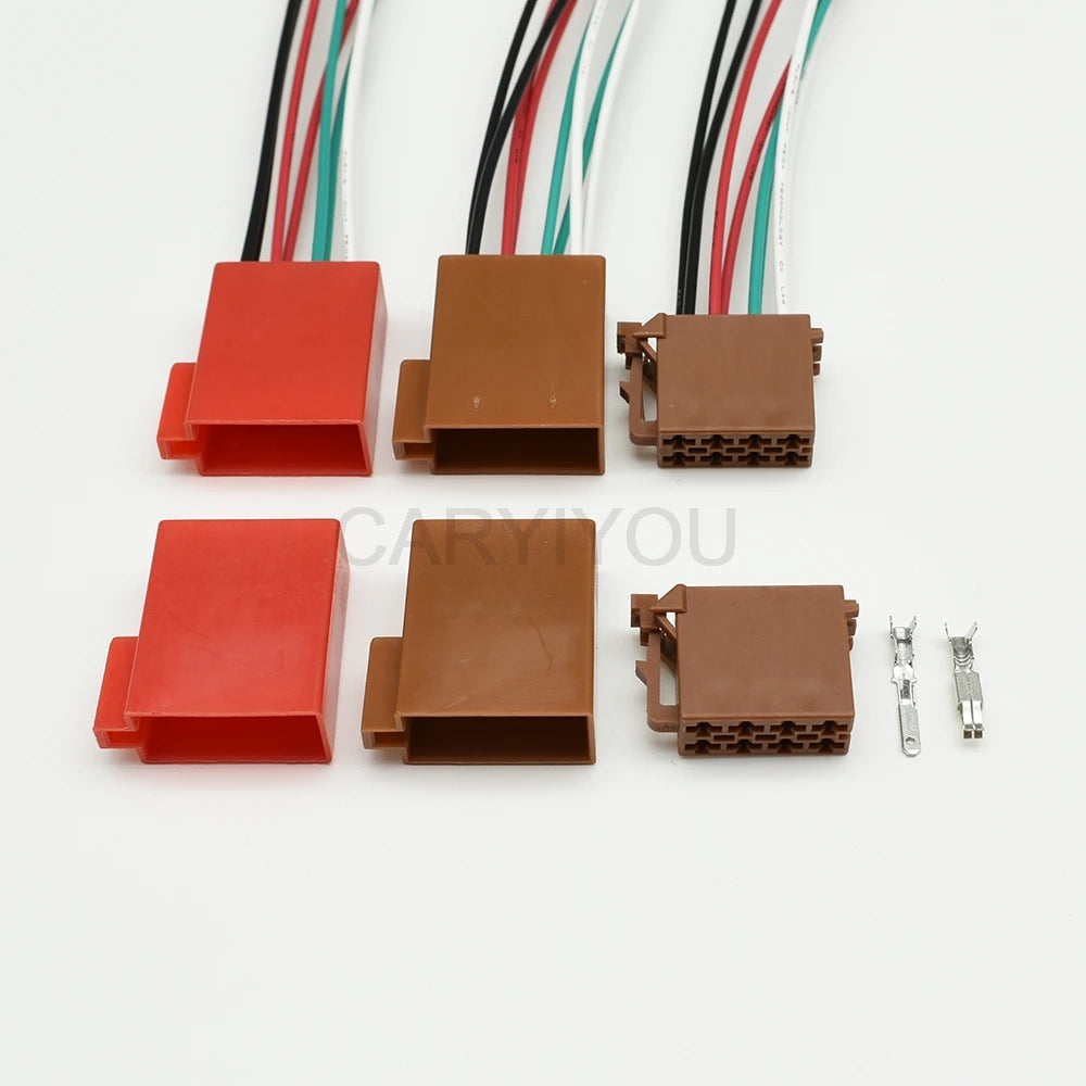 8-Pin TE Tyco ISO Radio Connector DJ7082-3.5 Male Female | Toyota Lexus 962189-1 / 962191-1 | CE PA66