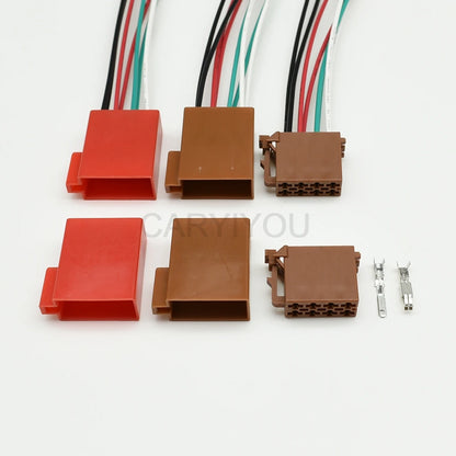 8-Pin TE Tyco ISO Radio Connector DJ7082-3.5 Male Female | Toyota Lexus 962189-1 / 962191-1 | CE PA66