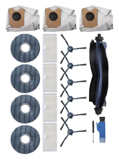Home Maintenance As Shown Robot Vacuum Components Large Capacity Dust Bags For Disposal Replacement Brush Kit Sturdy Dust Bags