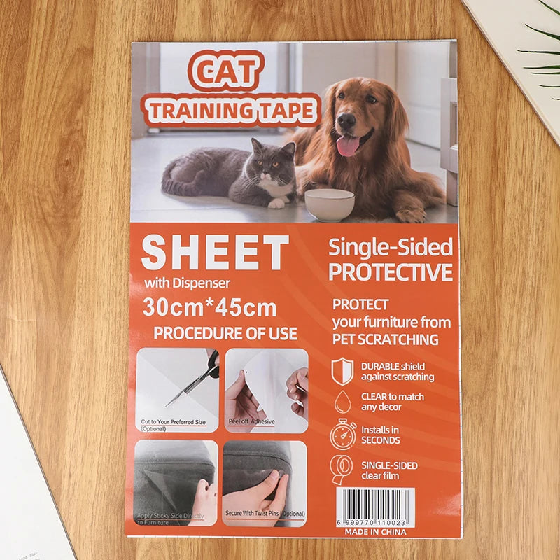 PVC Sofa Clear Waterproof Tape Furniture Guard Transparent Self-Adhesive Cats From Scratching Furniture Protectors Tape