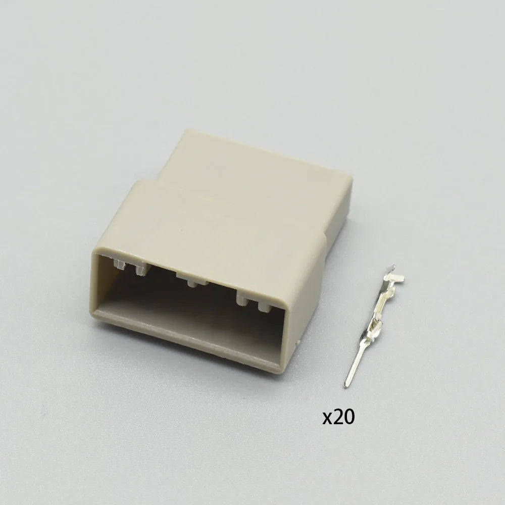 MX34020SF1 / MX34020UF1 Automotive 20-Pin CD Audio Connector — Honda PCB Cable Socket for Car Speaker & Antenna